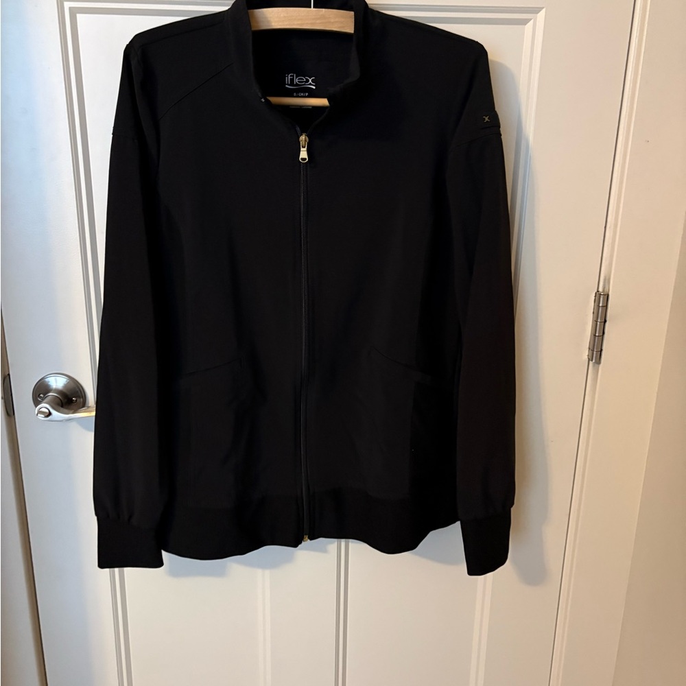 Iflex Cherokee Black Scrub Jacket